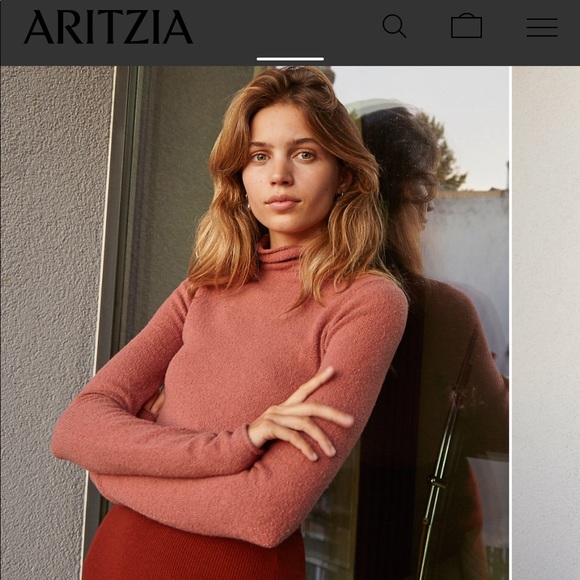 Aritzia Tops - Aritzia Wilfred Darling Sweater in Dusty Coral NWT